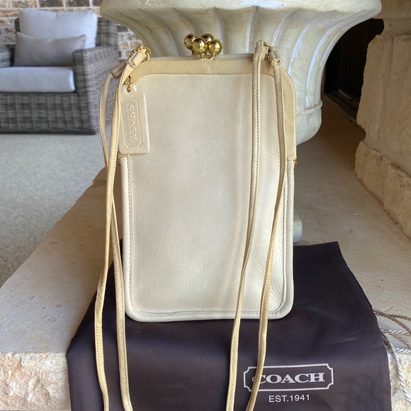 Coach Handbags - NEW Vintage Coach 💛Pre Creed Bonnie Cashin Double Kiss-lock Swinger💛 RARE